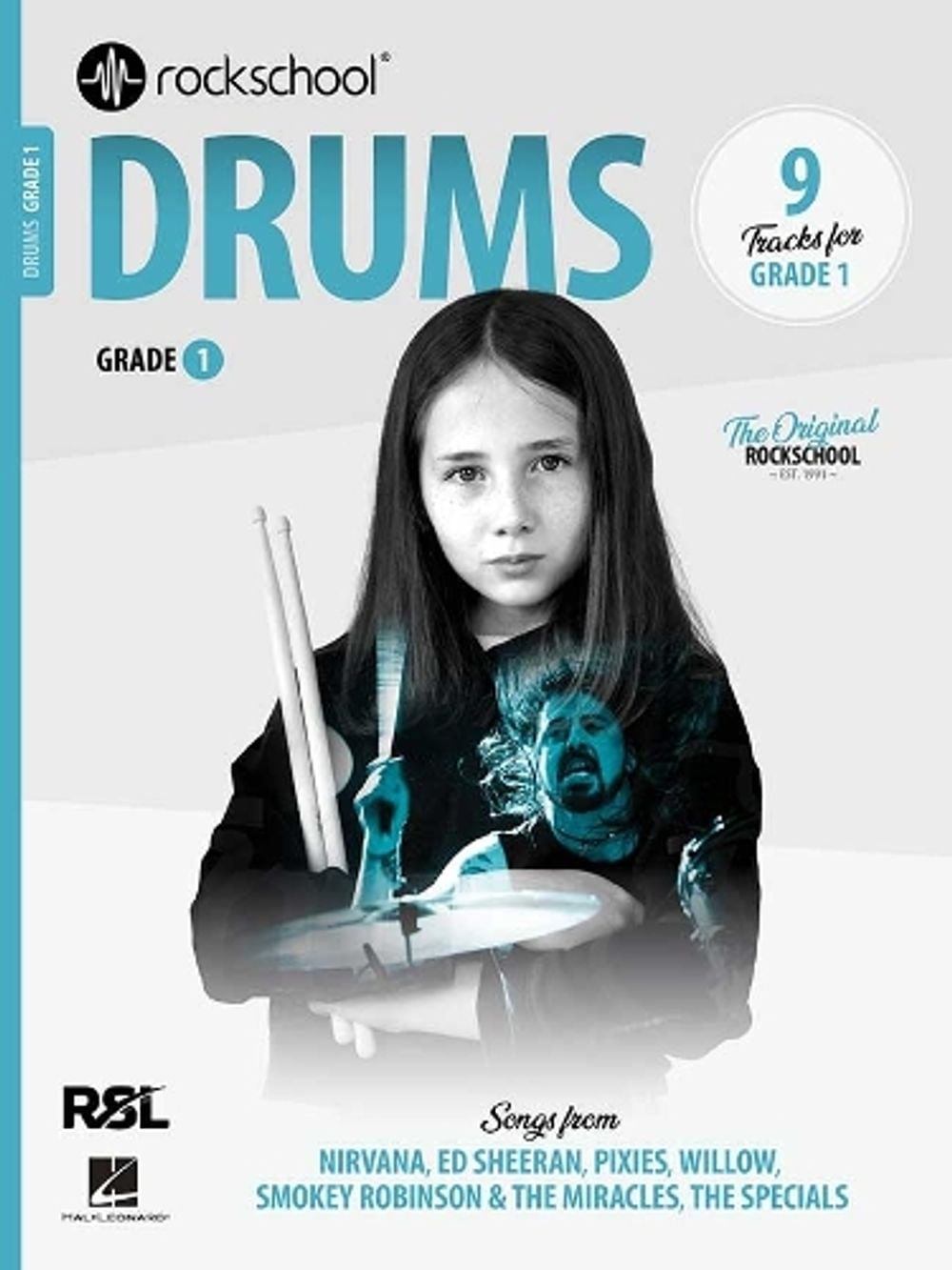 Rockschool Drums Grade 1 (2024) - ISBN: 9781789364972