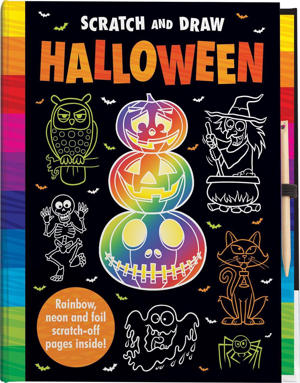 Scratch and Draw Halloween - Scratch Art Activity Book by Arthur Over ...