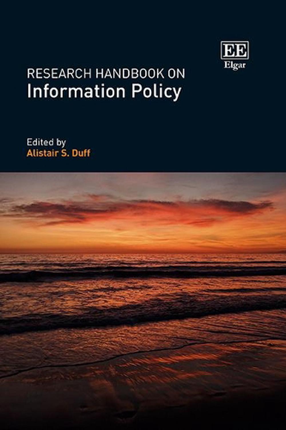 Research Handbook on Information Policy, 9781789903577