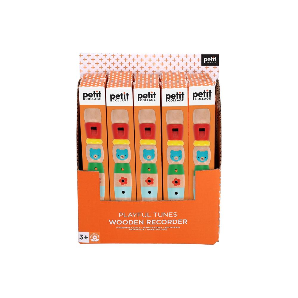 PETIT COLLAGE PLAYFUL TUNES WOODEN RECORDER PETIT COLLAGE PLAYFUL TUNES WOODEN RECORDER