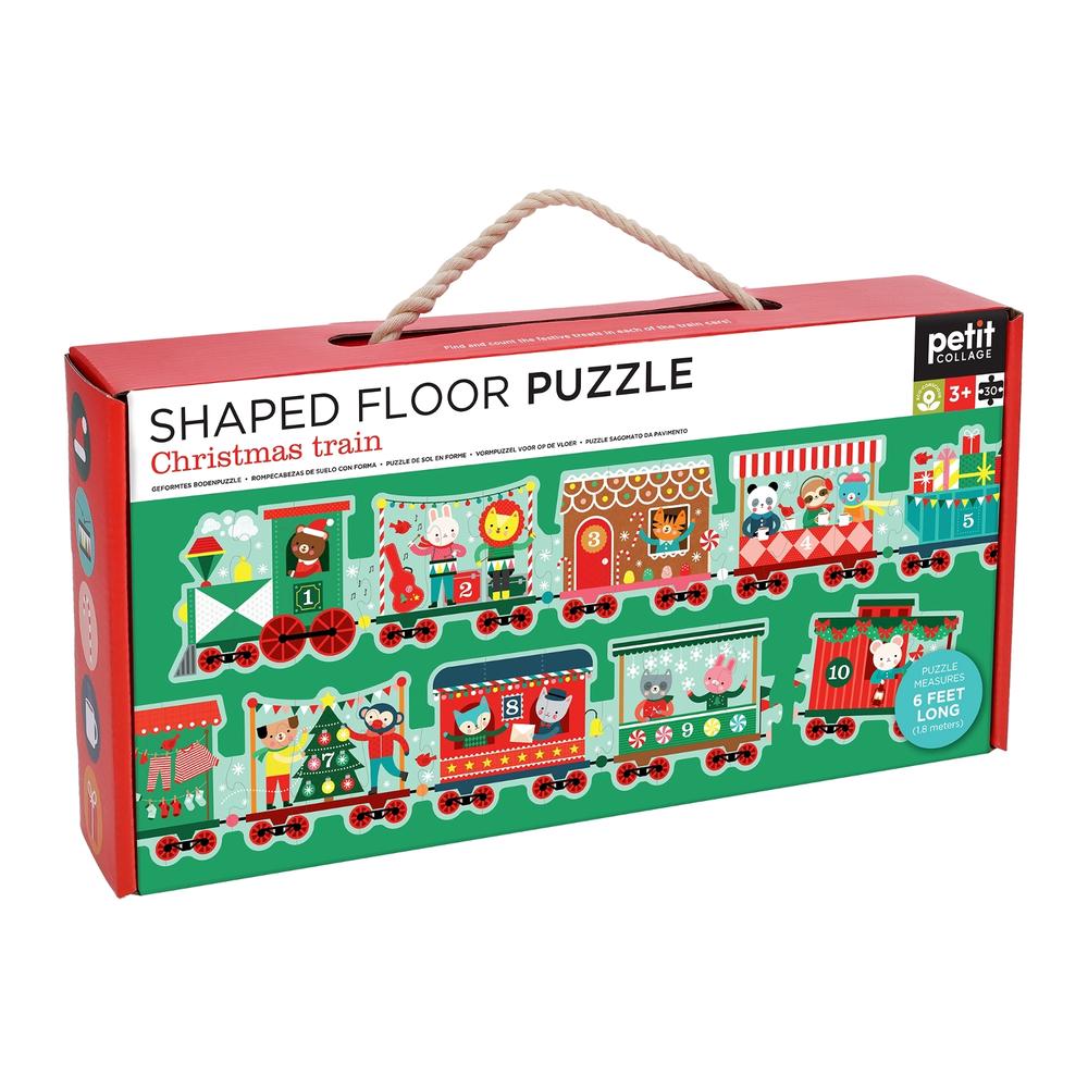 Christmas Train Shaped Floor Puzzle, 9781797237510