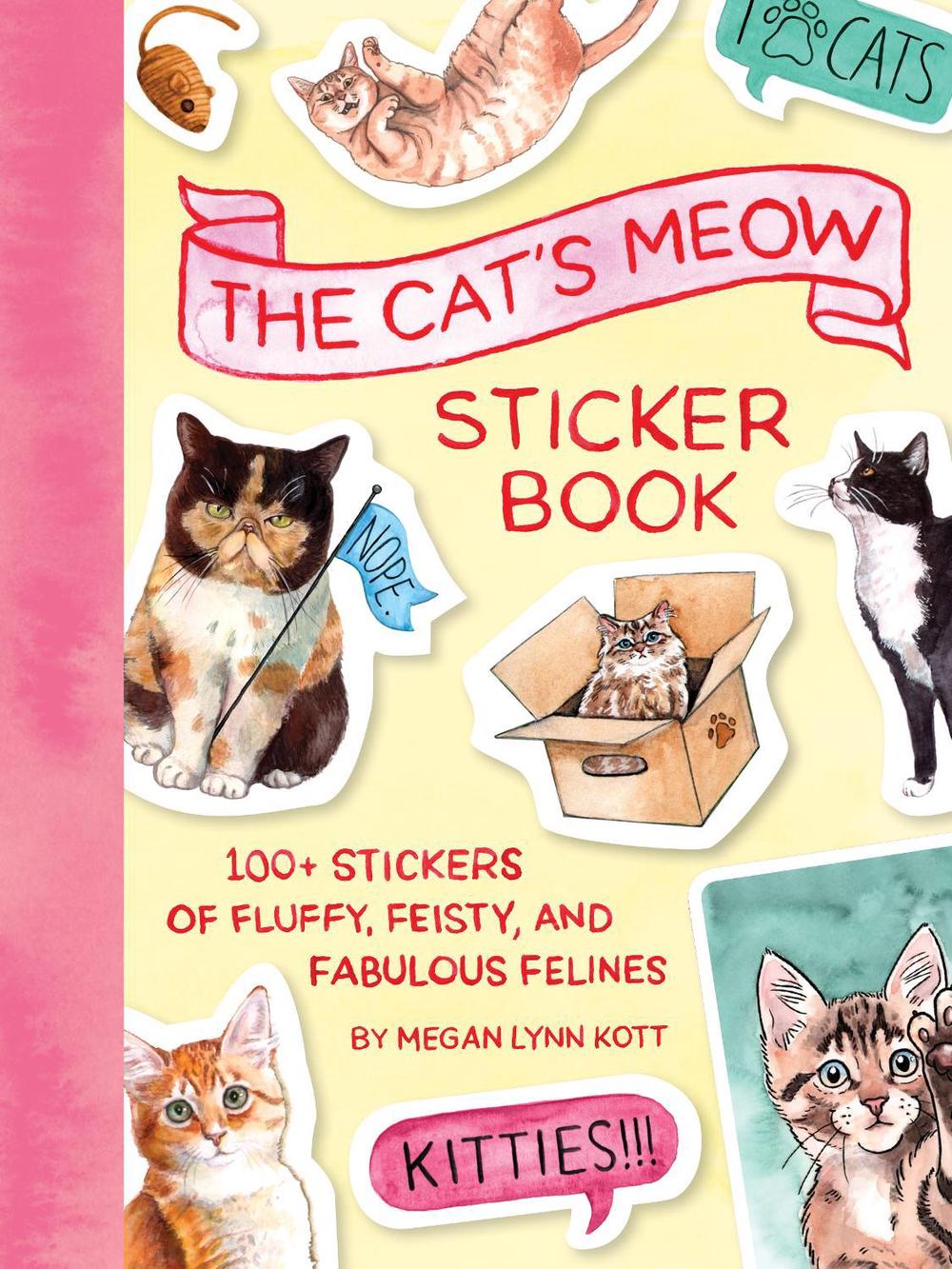The Cat's Meow Sticker Book, 9781797238142