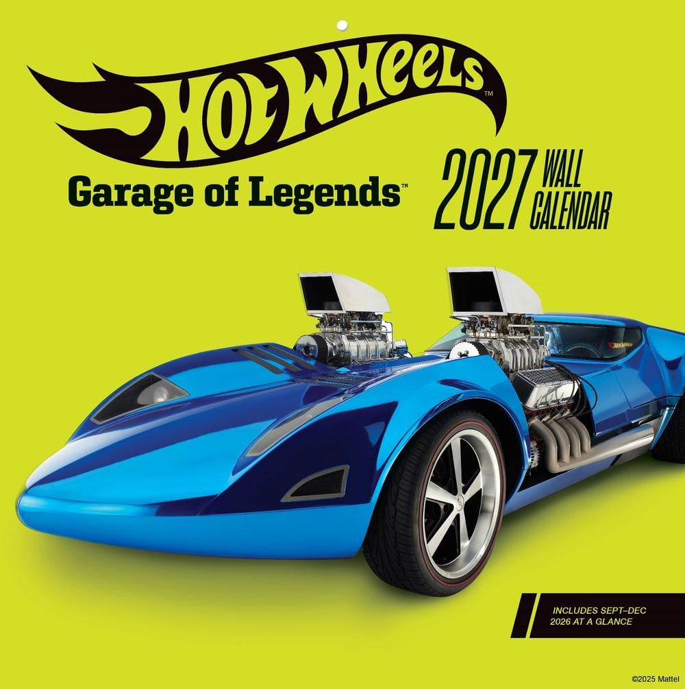 Hot Wheels Garage of Legends 2027 Wall Calendar by Mattel - ISBN: 9781797242330