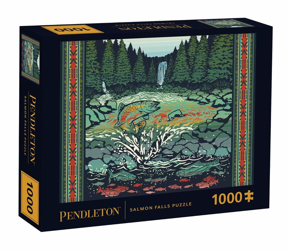 Pendleton Salmon Falls 1000-Piece Puzzle by Pendleton Woolen Mills - ISBN: 9781797243085