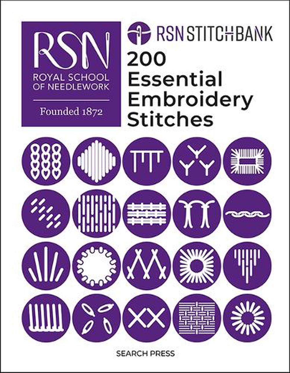 RSN Stitch Bank: 200 Essential Embroidery Stitches, 9781800922860