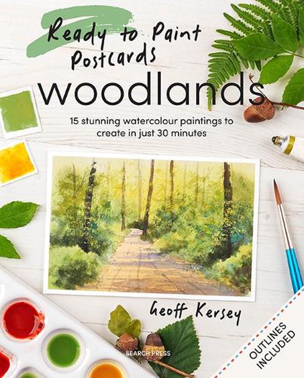 Ready to Paint Postcards: Woodlands, 9781800922952