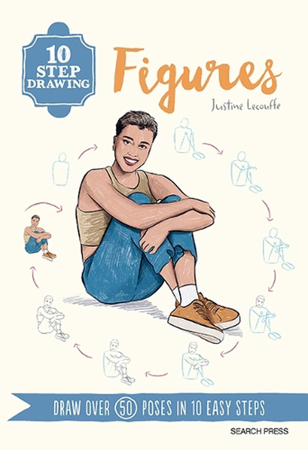 10 Step Drawing: Figures, 9781800923072