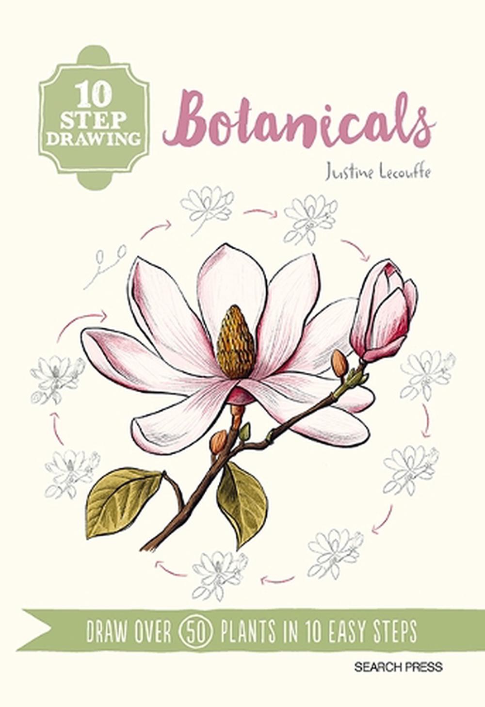 10 Step Drawing: Botanicals, 9781800923089