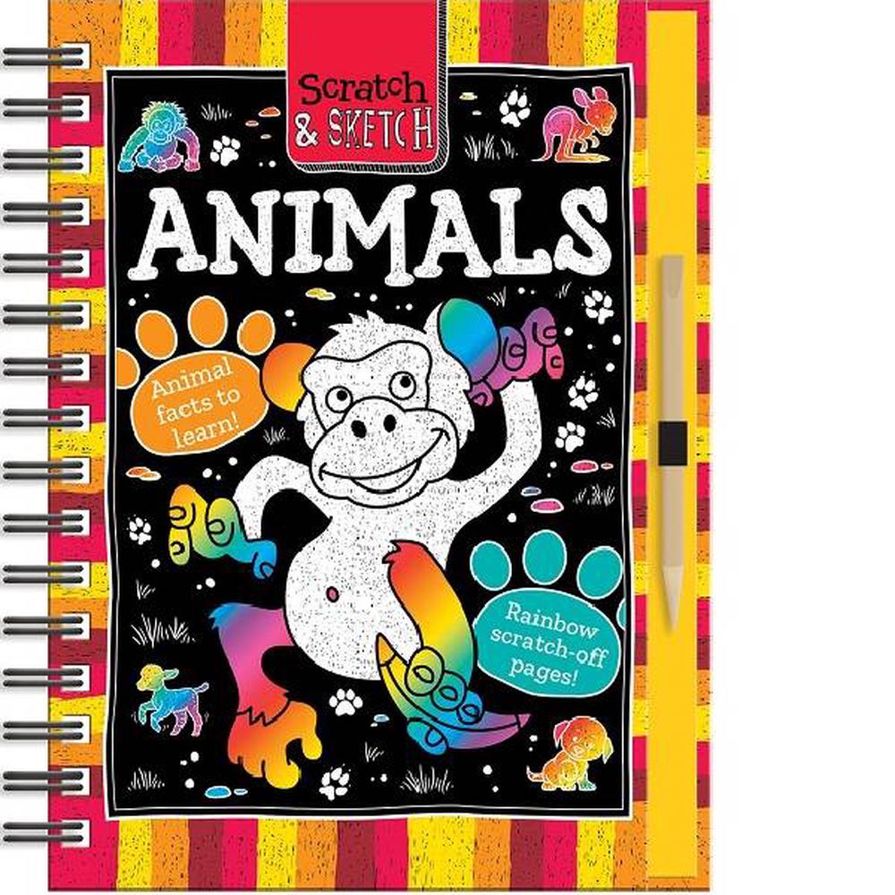 Blue Duck Books Scratch & Sketch - Animals, 9781801051361