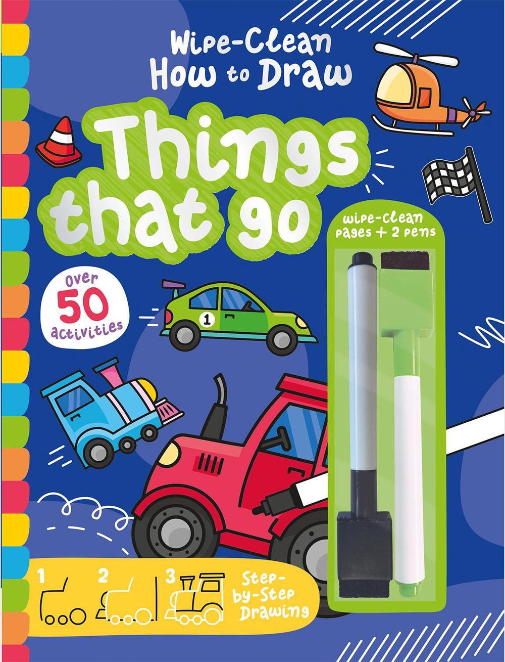 Wipe-Clean How to Draw Things That Go by Jenny Copper - ISBN: 9781801058346