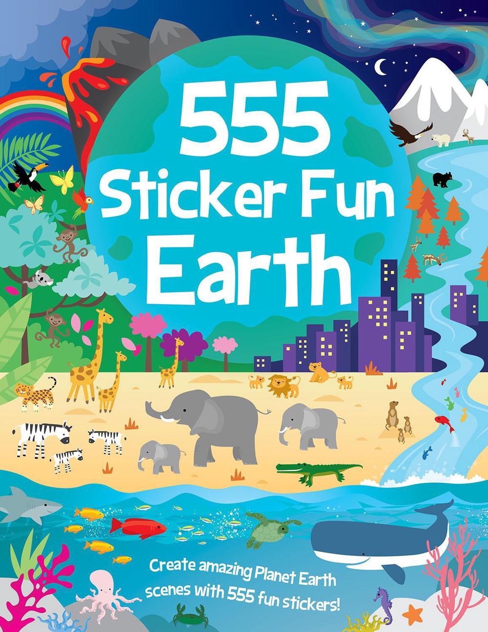 555 Sticker Fun - Earth Activity Book, 9781801059282