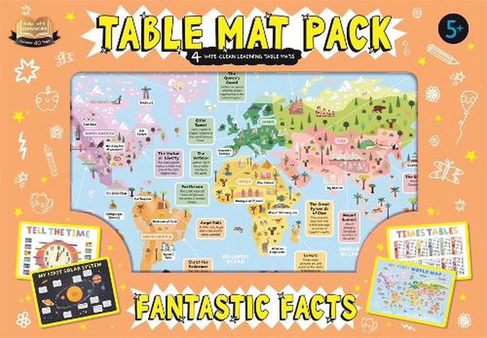 Table Mat Pack: Fantastic Facts, 9781801081221