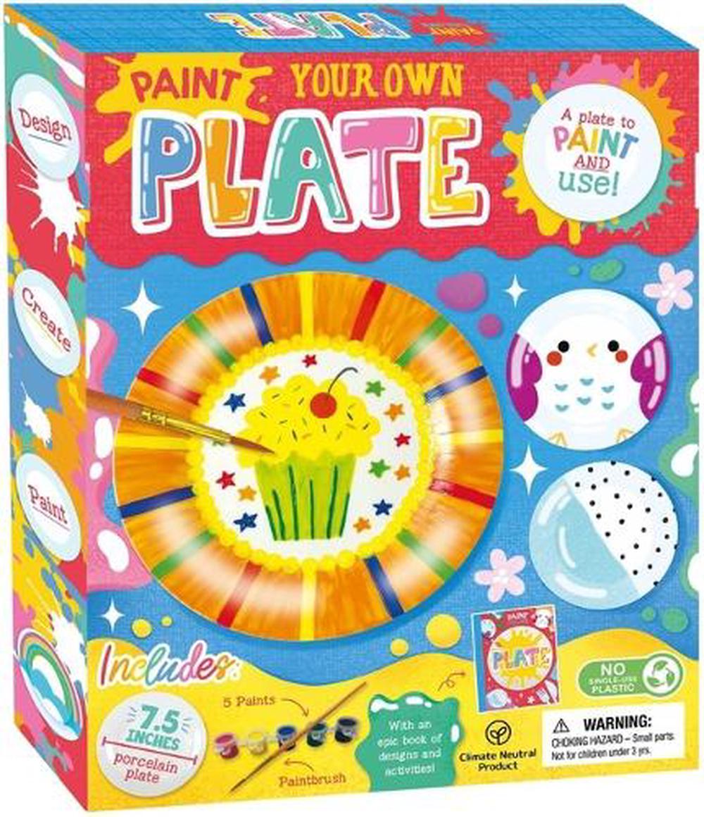 Paint Your Own Plate Craft Box Set for Kids by IglooBooks, Novelty