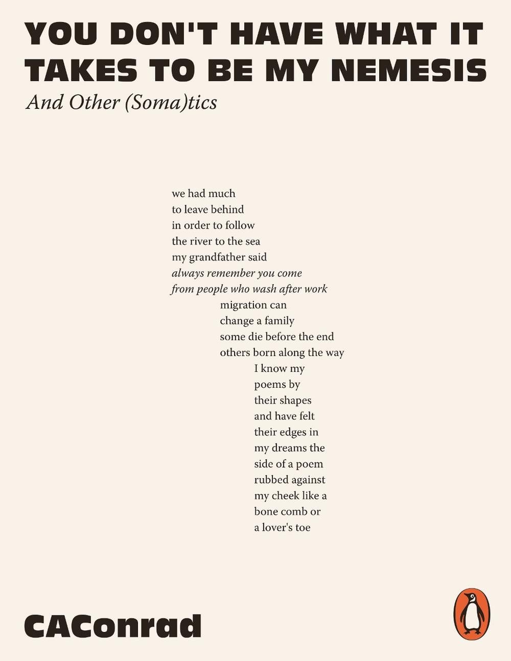 You Don't Have What It Takes to Be My Nemesis by CA Conrad - ISBN: 9781802062458