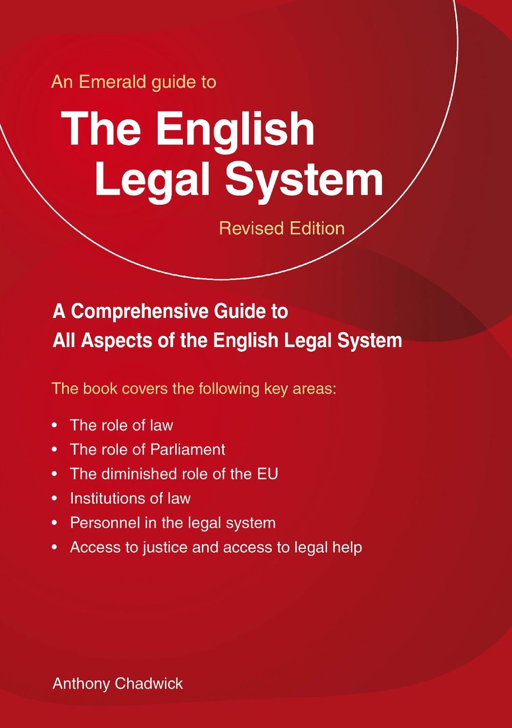 A Guide To The English Legal System by Anthony Chadwick, Paperback
