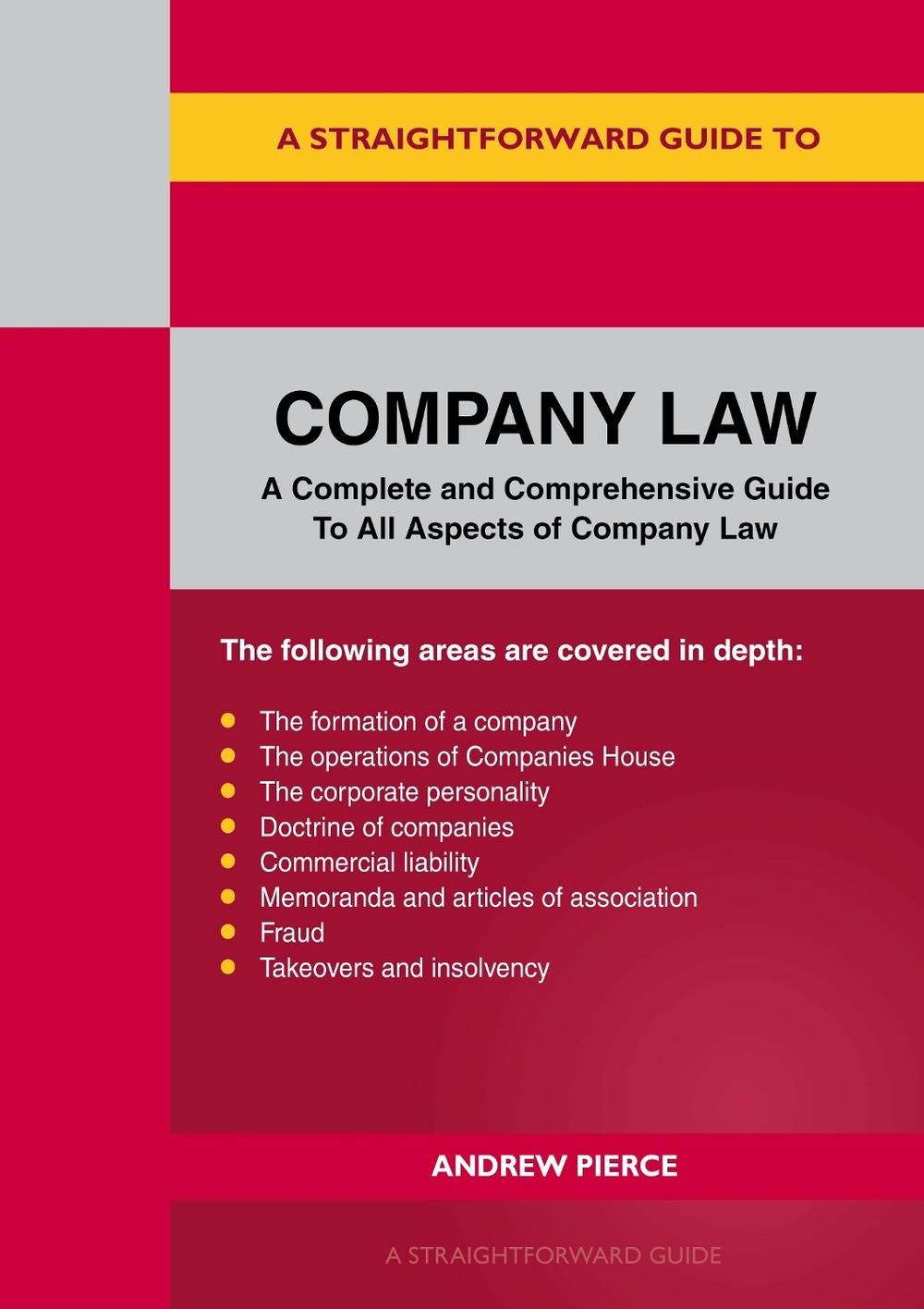 A Straightforward Guide to Company Law, 9781802364842