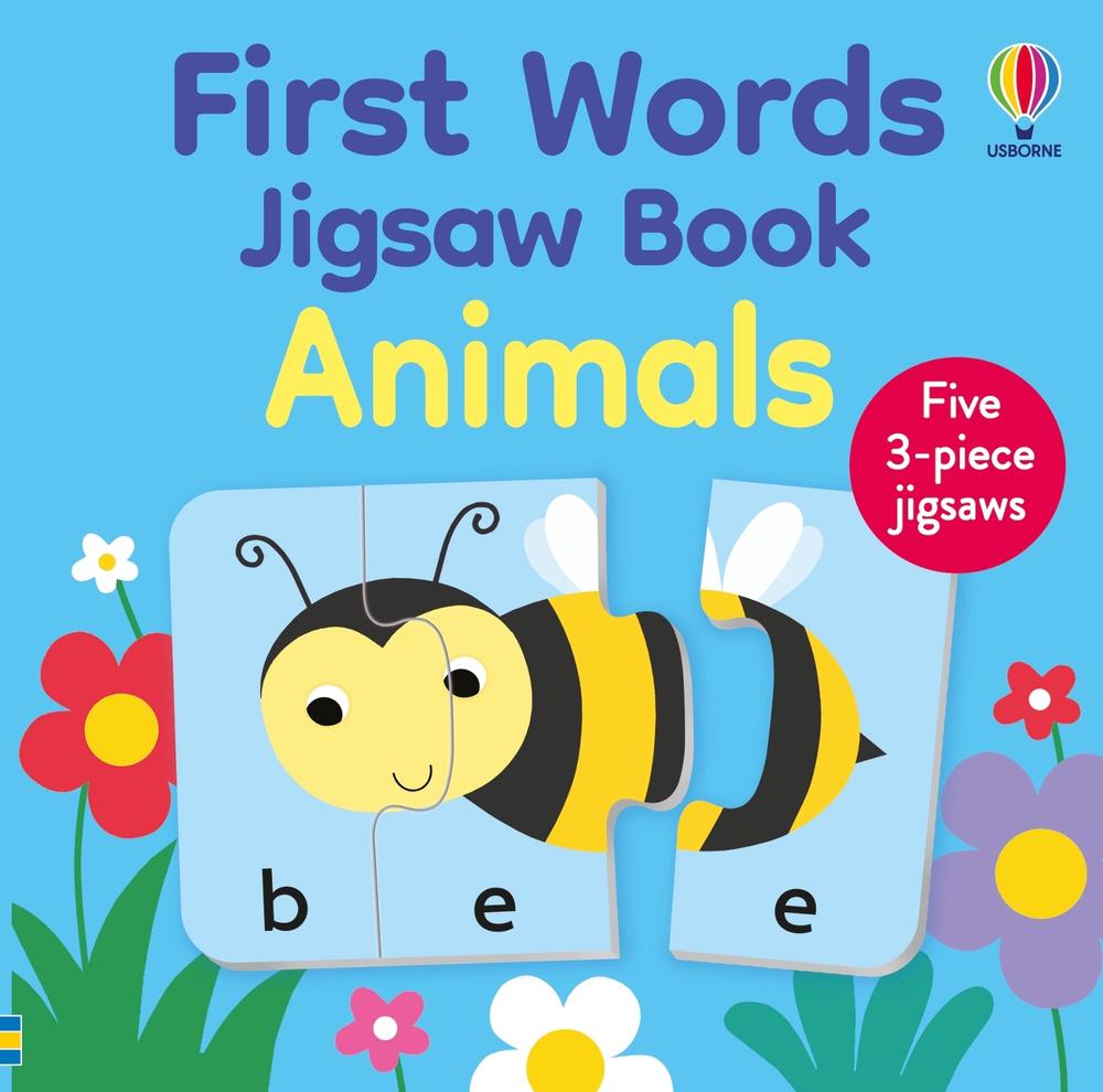 First Words Jigsaw Book: Animals, 9781803704906