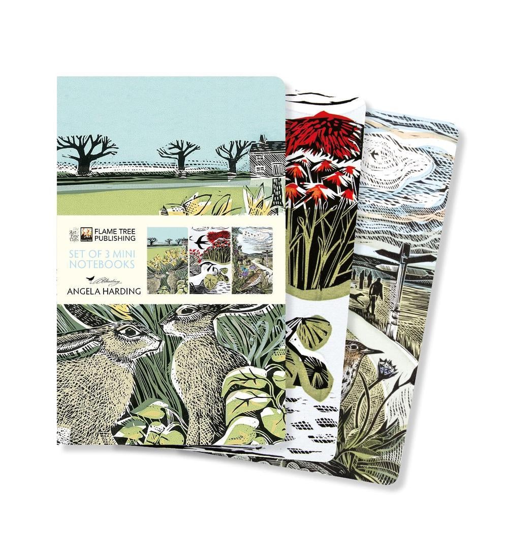 Flame Tree Studio Angela Harding Set of 3 Mini Notebooks by Flame Tree Studio - ISBN: 9781804171981