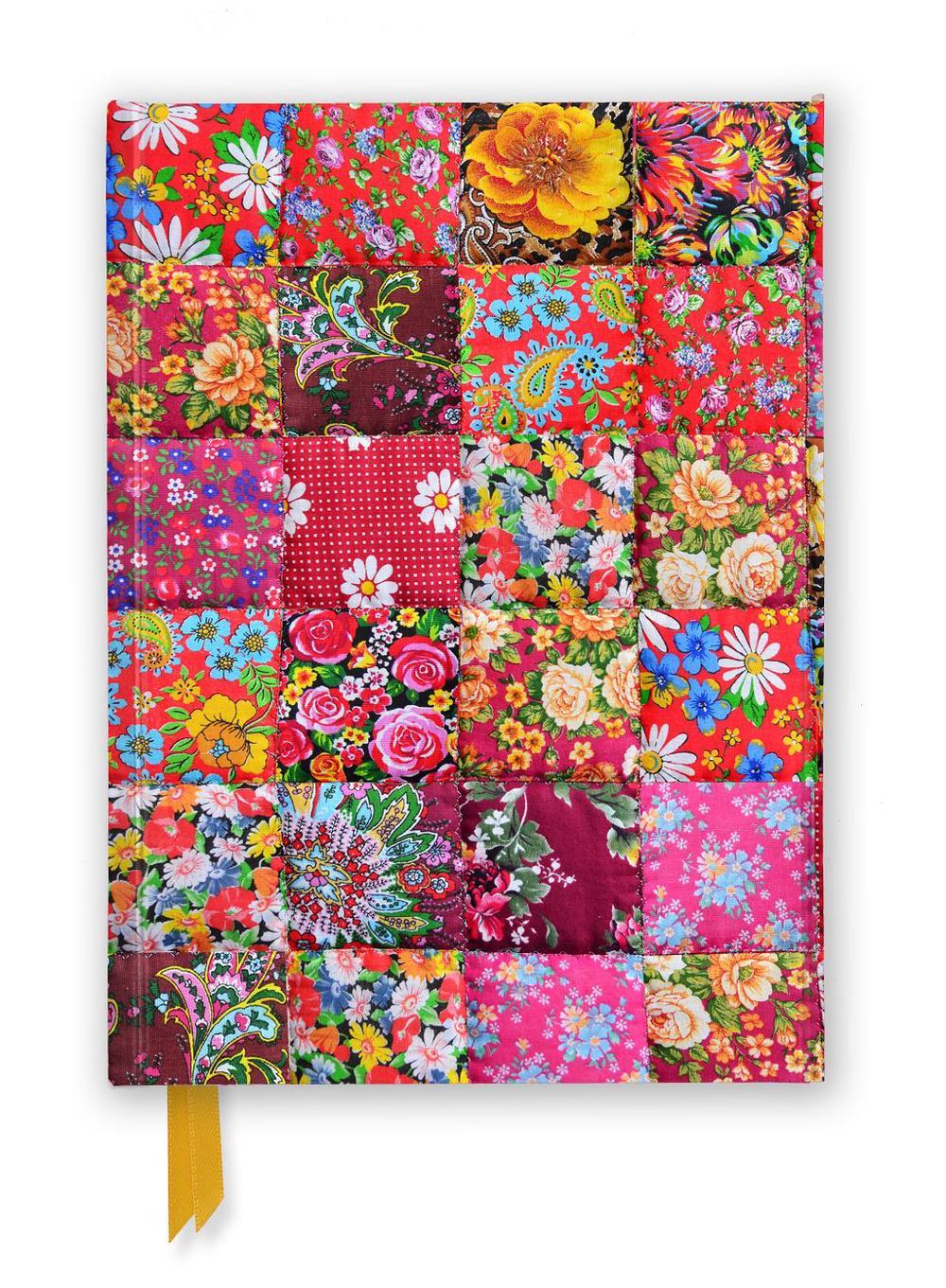 Flame Tree Studio Floral Patchwork Quilt (Foiled Journal), 9781804172889