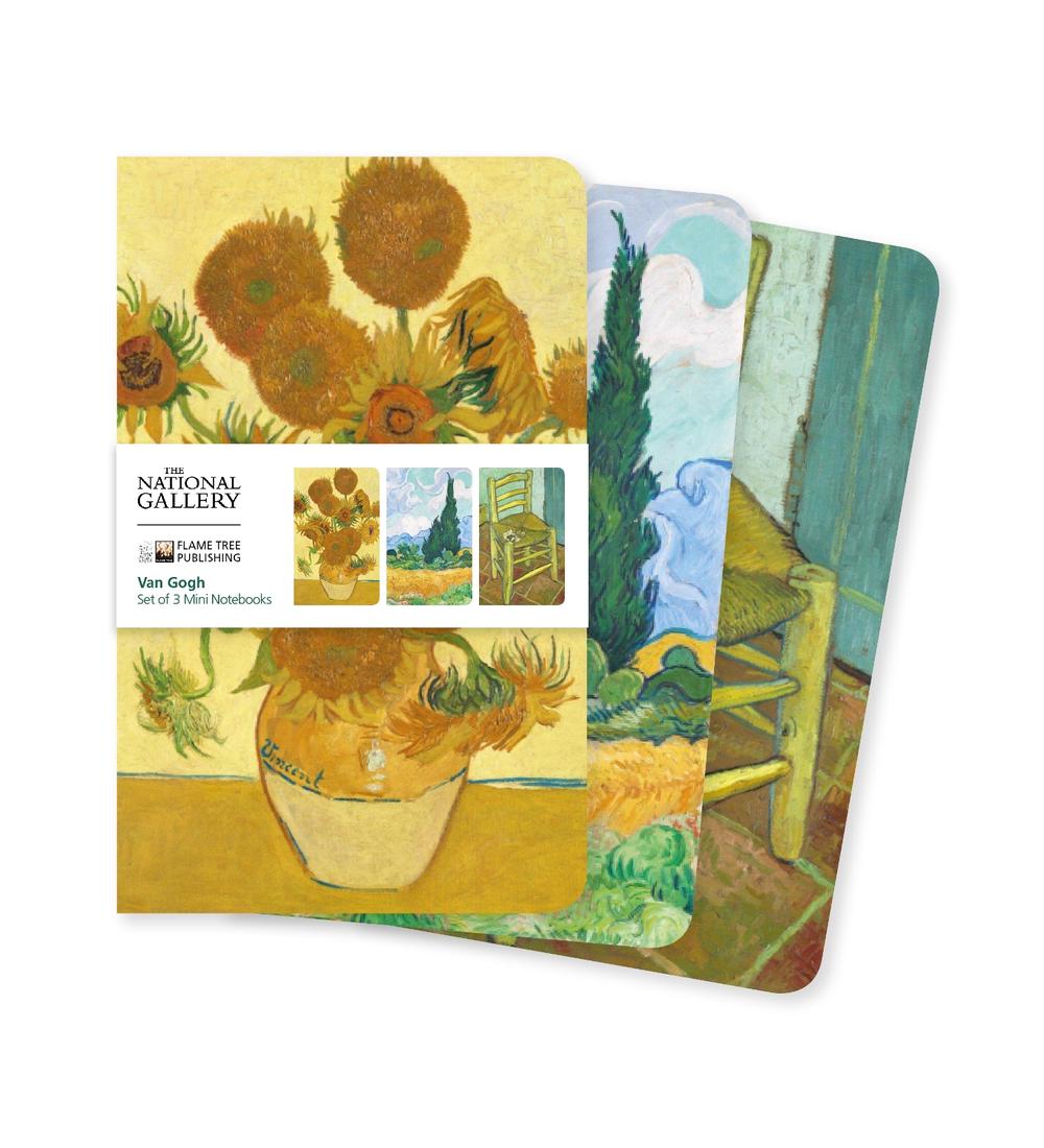 Flame Tree Studio National Gallery: Van Gogh Set of 3 Mini Notebooks, 9781804173046