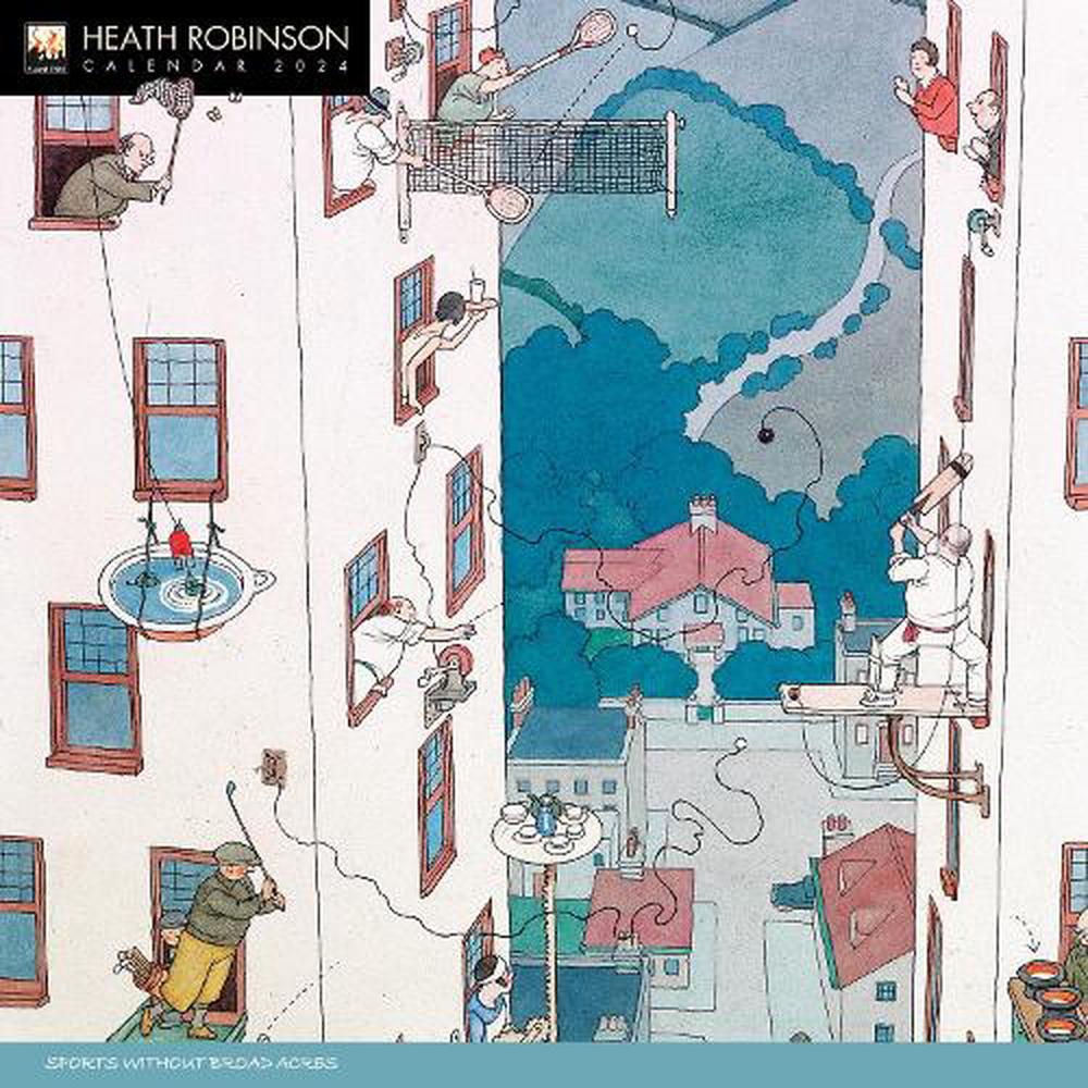 Heath Robinson Wall Calendar 2024 Art Calendar By Flame Tree Studio   9781804173961 