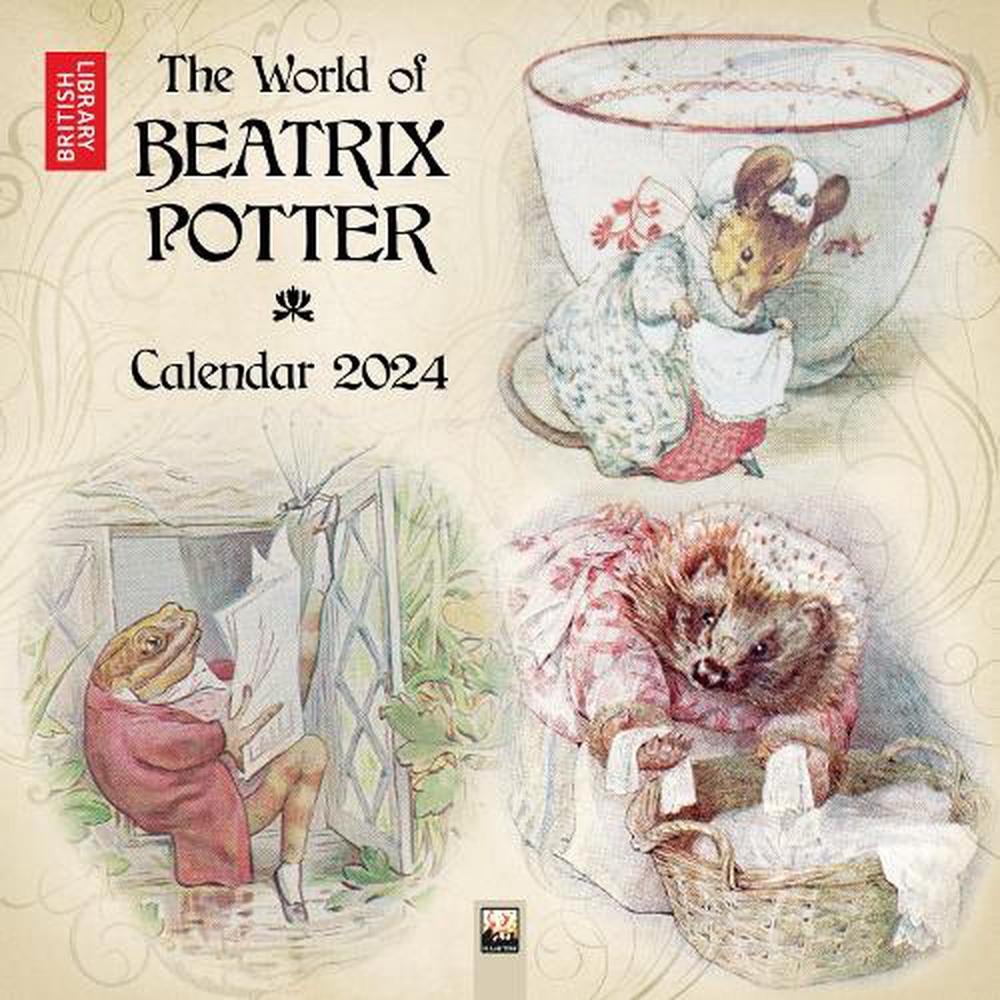 Flame Tree Studio British Library Beatrix Potter Wall Calendar 2024   9781804174272 