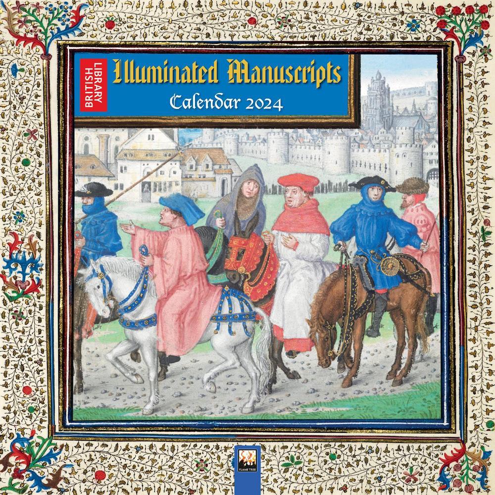 British Library: Illuminated Manuscripts Wall Calendar 2024 (Art Calendar), 9781804174289