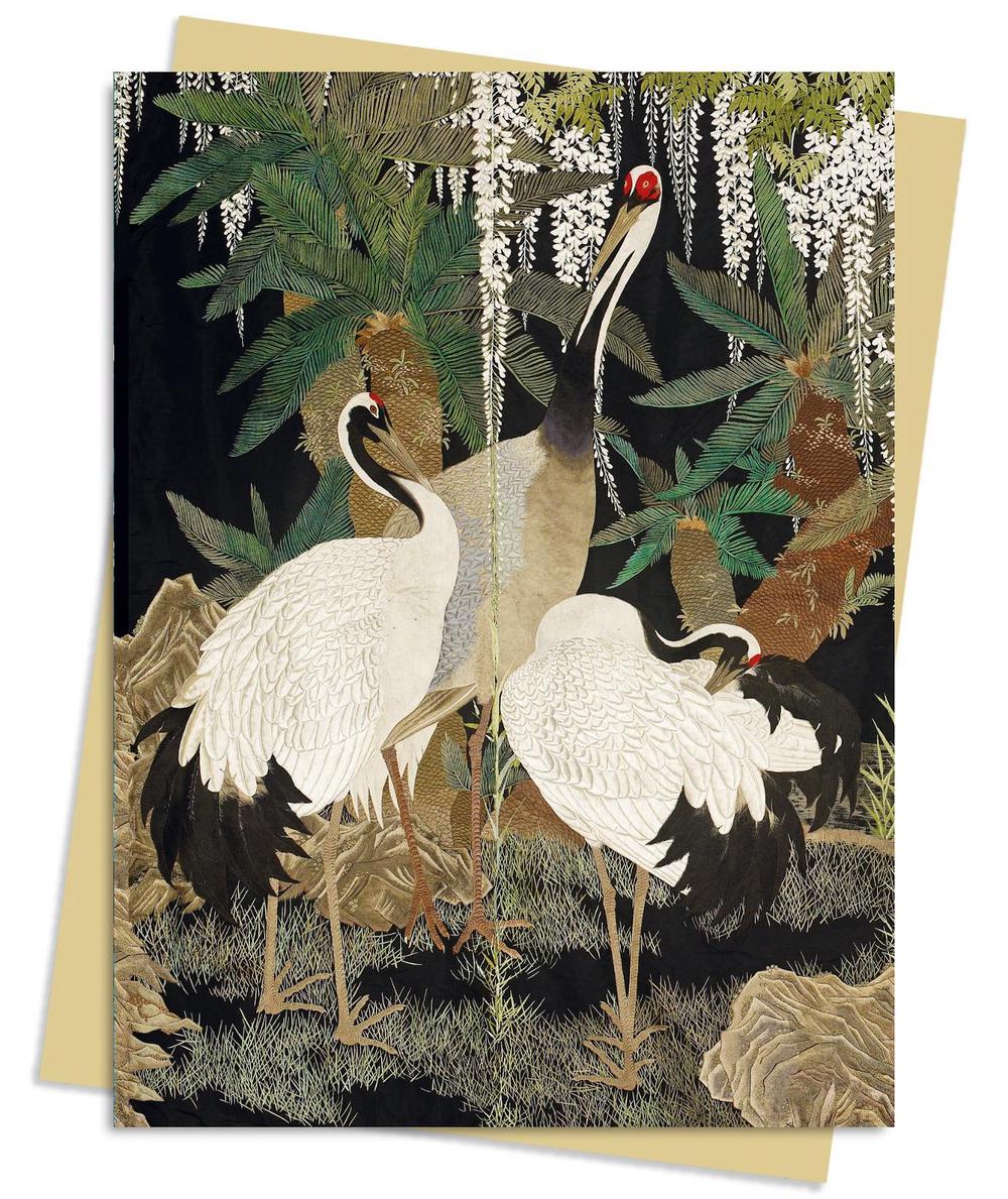 Flame Tree Studio Ashmolean Museum: Cranes, Cycads & Wisteria Greeting Card Pack, 9781804177471