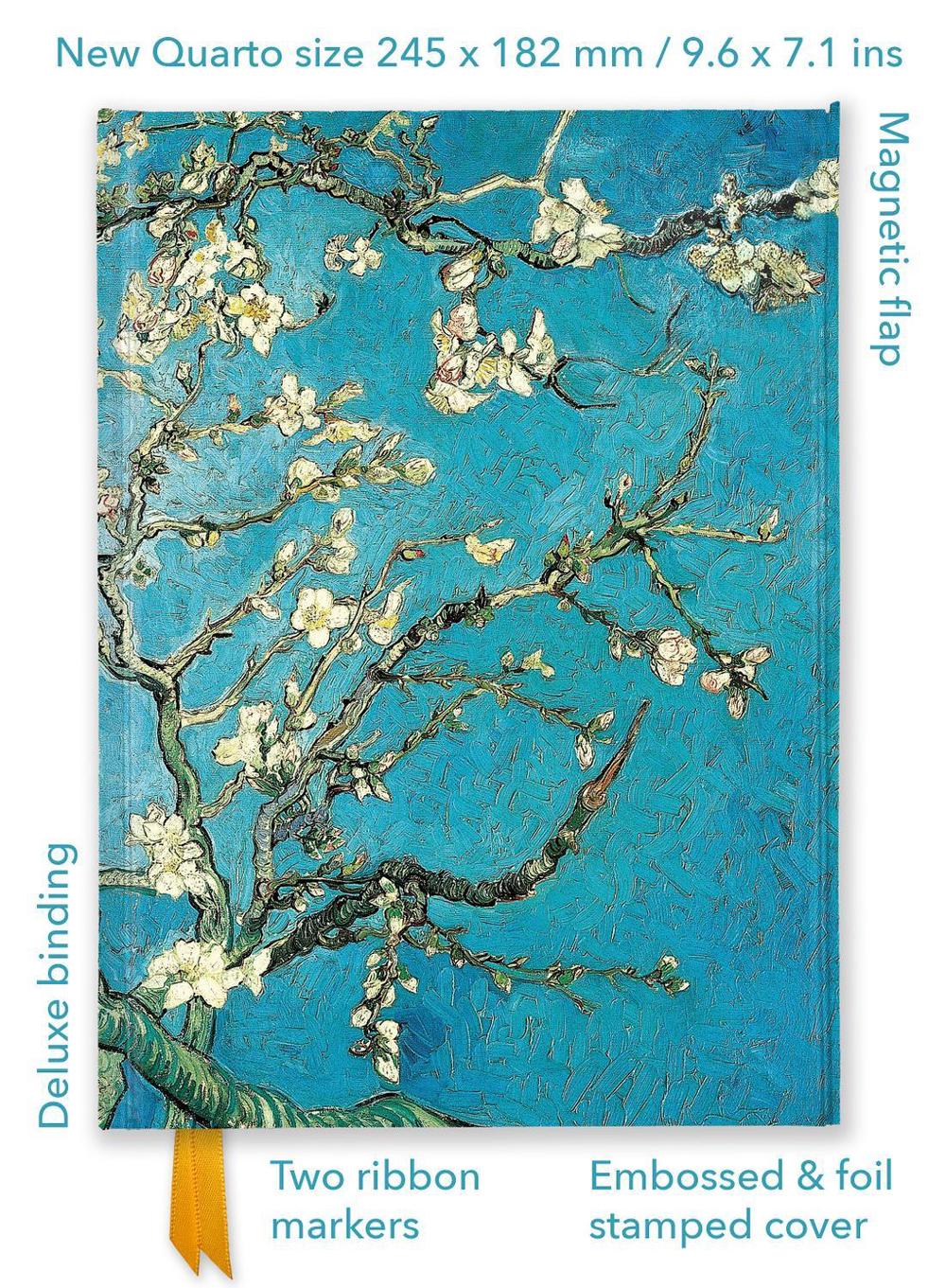 Flame Tree Studio Vincent van Gogh: Almond Blossom (Foiled Quarto Journal), 9781804177549