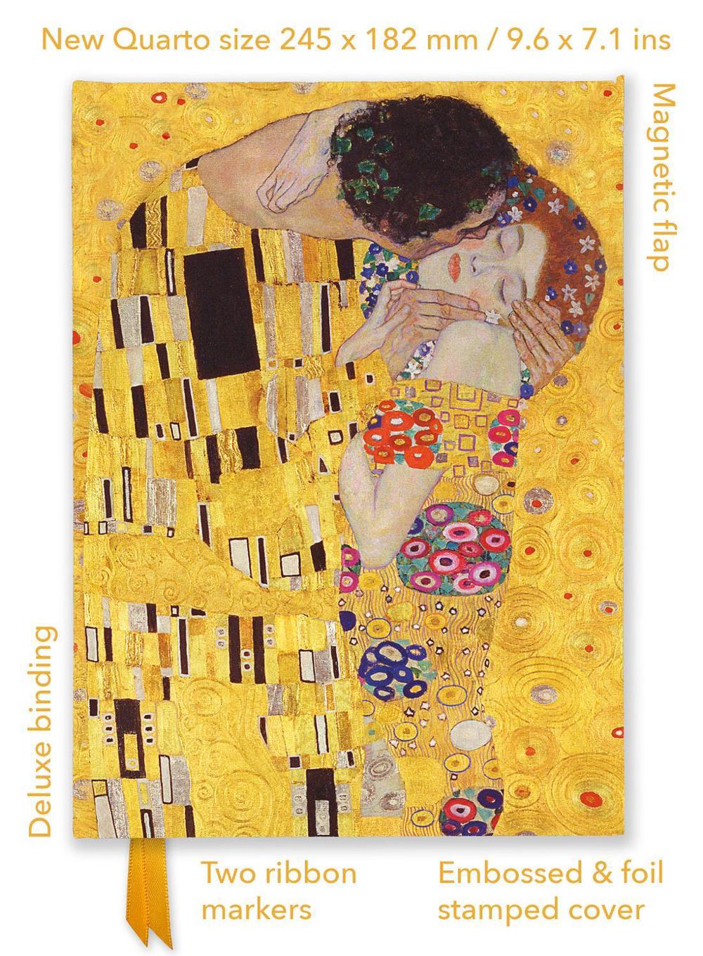 Flame Tree Studio Gustav Klimt: The Kiss (Foiled Quarto Journal), 9781804177709