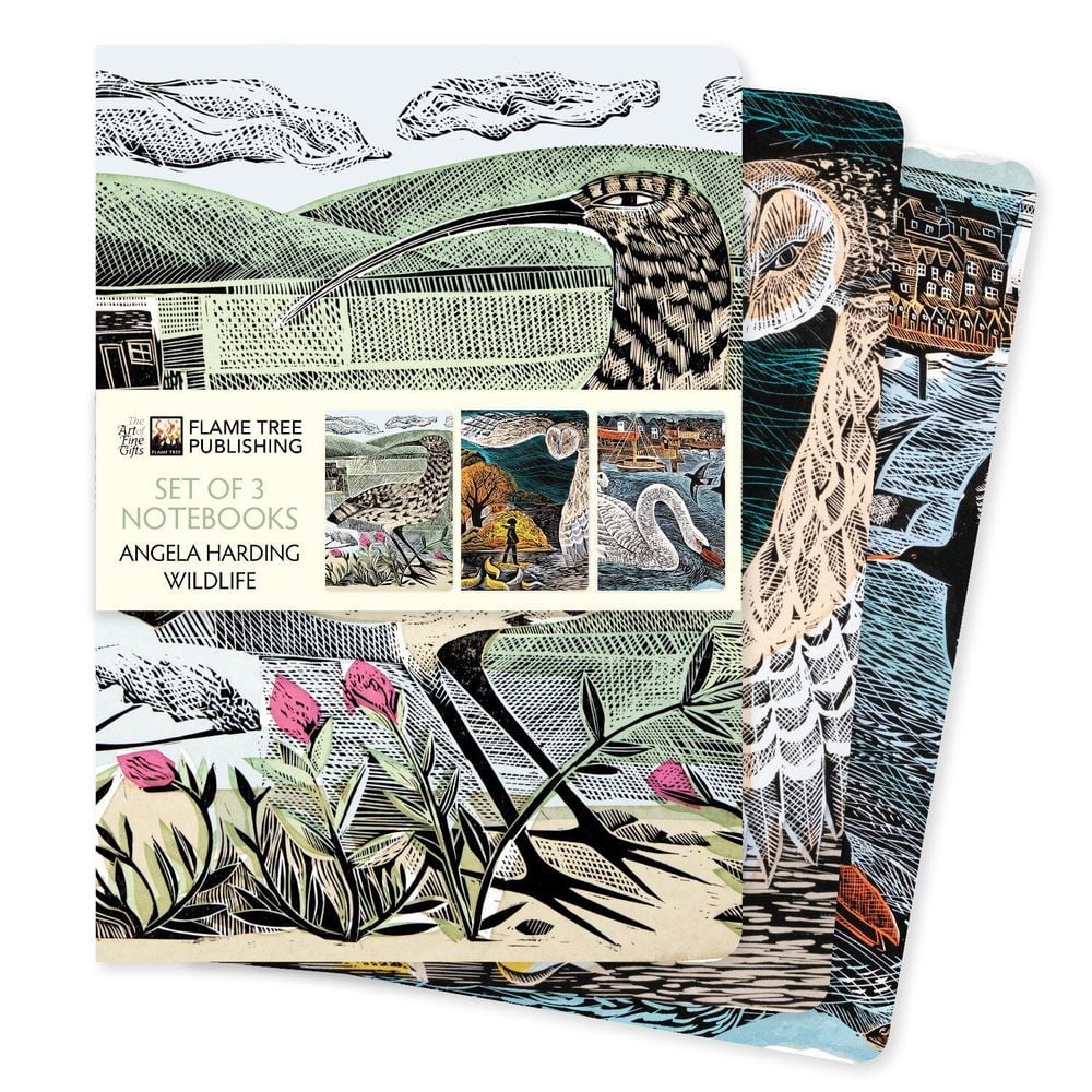 Flame Tree Studio Angela Harding: Wildlife Set of 3 Standard Notebooks by Flame Tree Studio - ISBN: 9781804178379