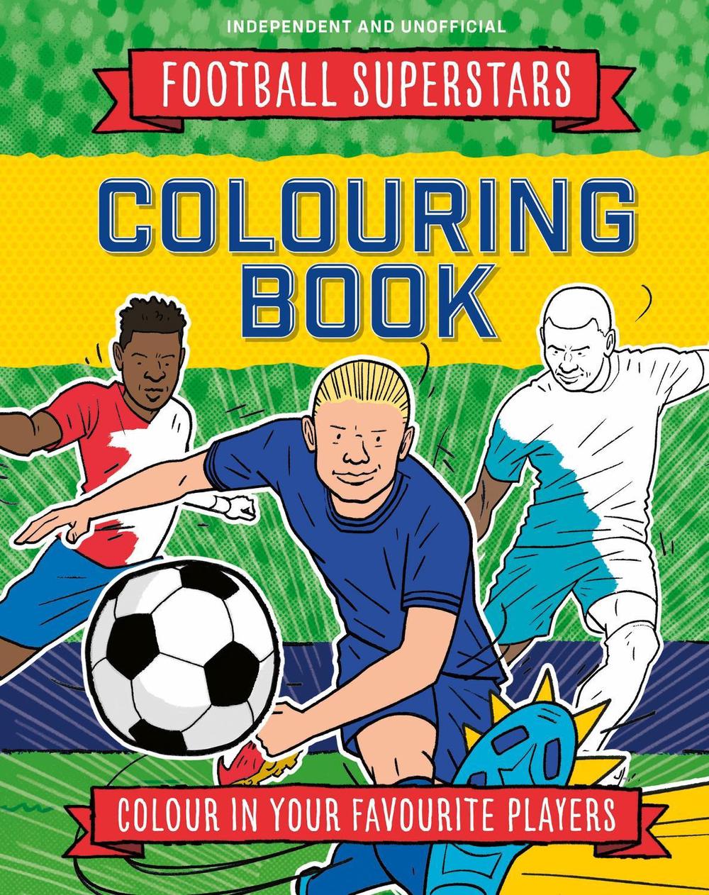 Football Superstars Colouring Book by Simon Mugford - ISBN: 9781804539071