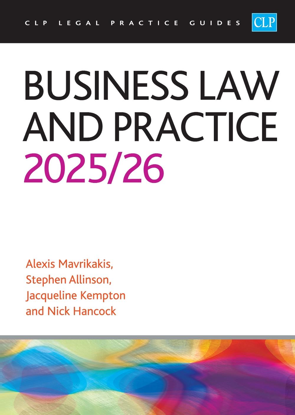 Business Law and Practice 2025/26, 9781805021667