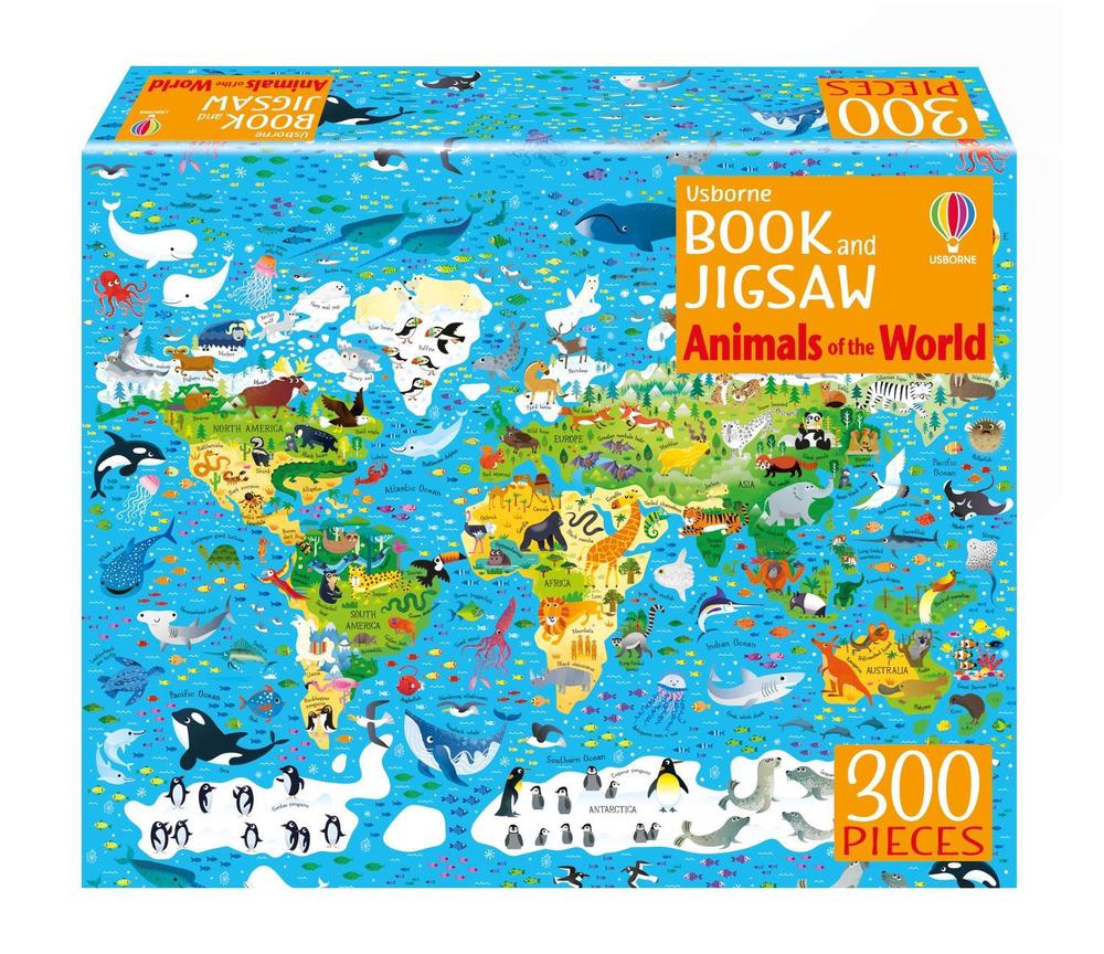 Usborne Book and Jigsaw Animals of the World, 9781805072898
