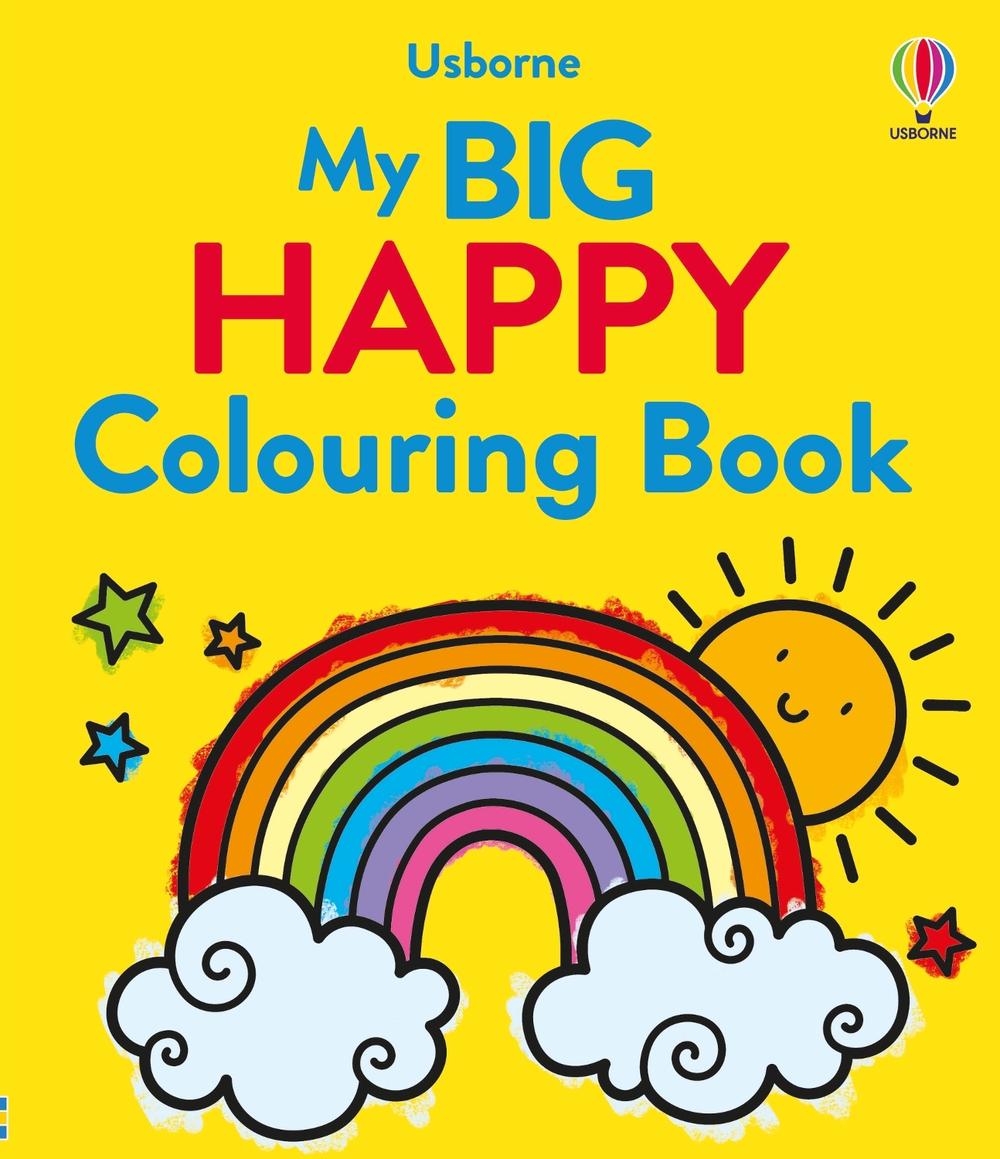 My Big Happy Colouring Book, 9781805074380