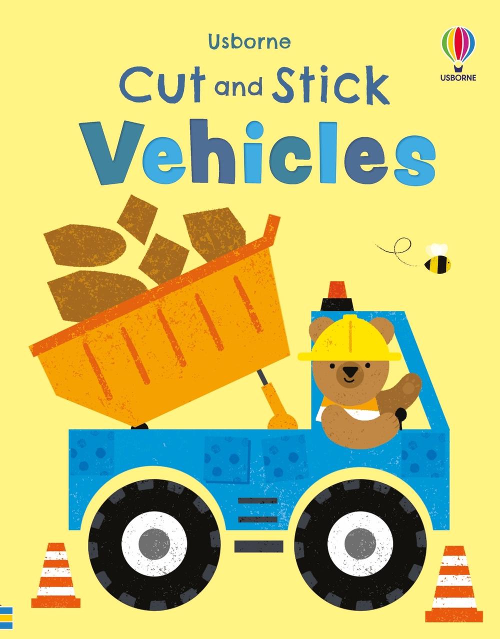 Cut and Stick Vehicles, 9781805077138