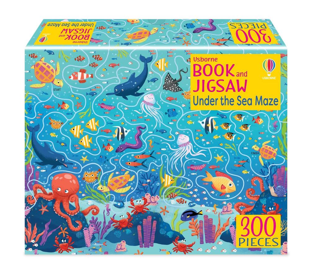 Usborne Book and Jigsaw Under the Sea Maze, 9781805078081
