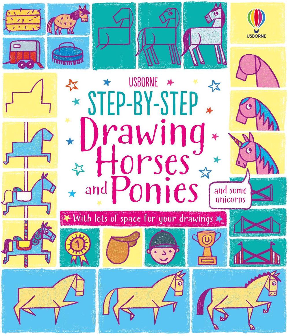 Step-by-step Drawing Horses and Ponies, 9781805078531