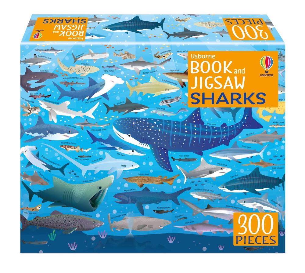 Usborne Book and Jigsaw: Sharks, 9781805079897