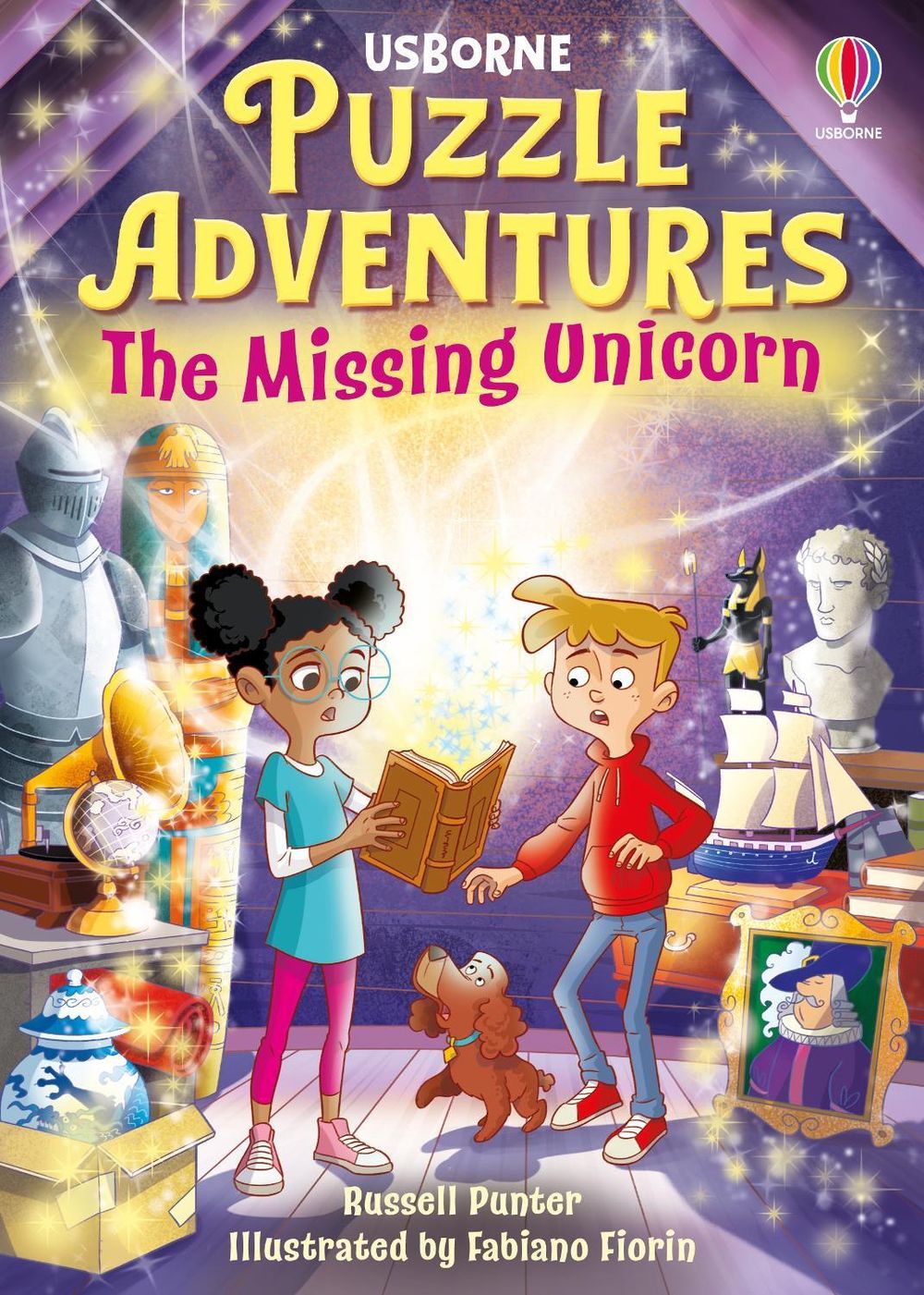 Front cover of The Missing Unicorn by Russell Punter, illustrated by Fabiano Fiorin