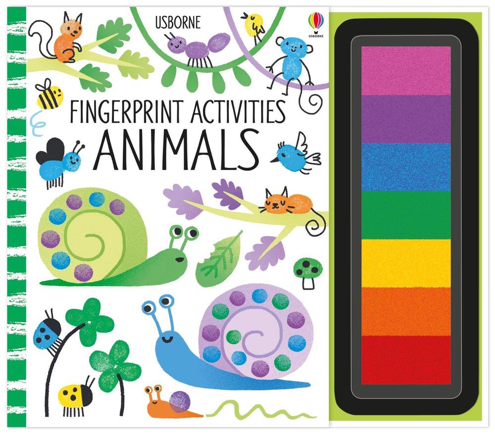 Fingerprint Activities Animals, 9781805317548