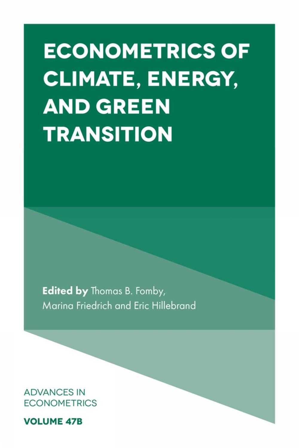 Econometrics of Climate, Energy, and Green Transition, 9781806864843