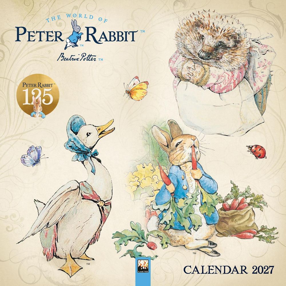 The World of Peter Rabbit Wall Calendar 2027 (Art Calendar) by Flame Tree Studio - ISBN: 9781806940028