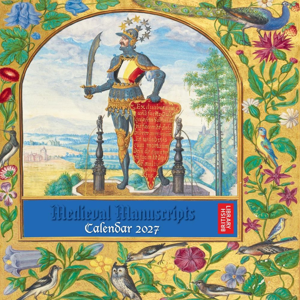 Library Book Care Examples British Library: Medieval Manuscripts Wall Calendar 2027 (Art Calendar ...