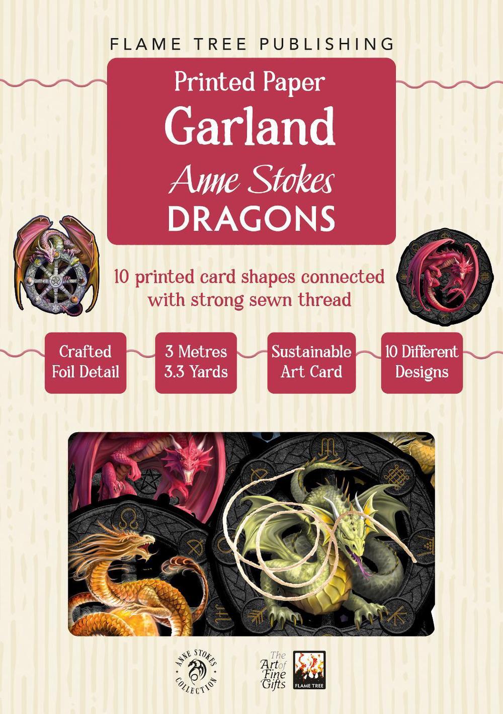 Anne Stokes: Dragons Paper Garland by Flame Tree Studio - ISBN: 9781806942497