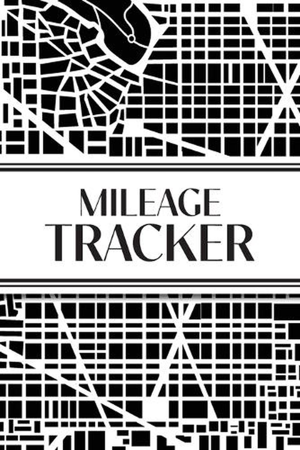 Mileage Tracker (Urban Map Black and White), 9781834120652