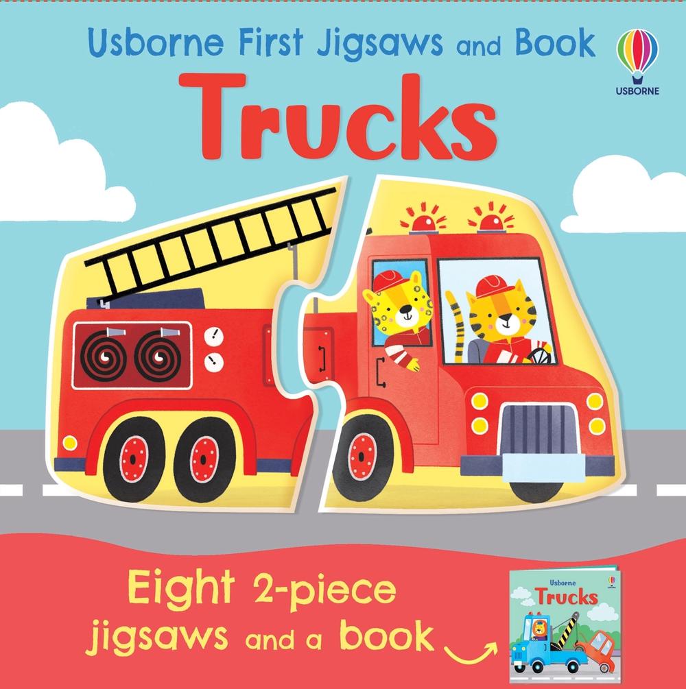 Usborne First Jigsaws and Book: Trucks, 9781835405208