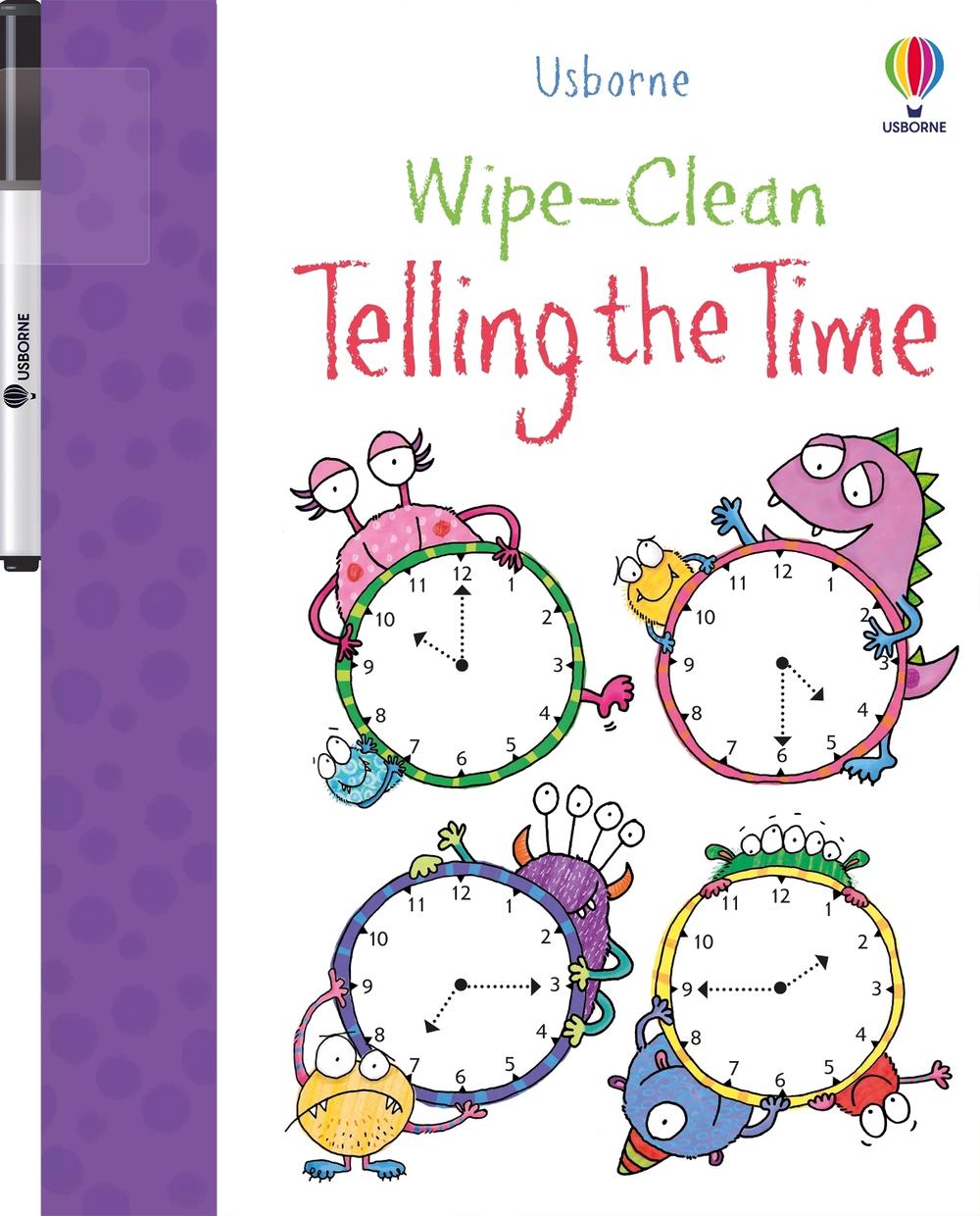 Wipe-clean Telling the Time, 9781835405666