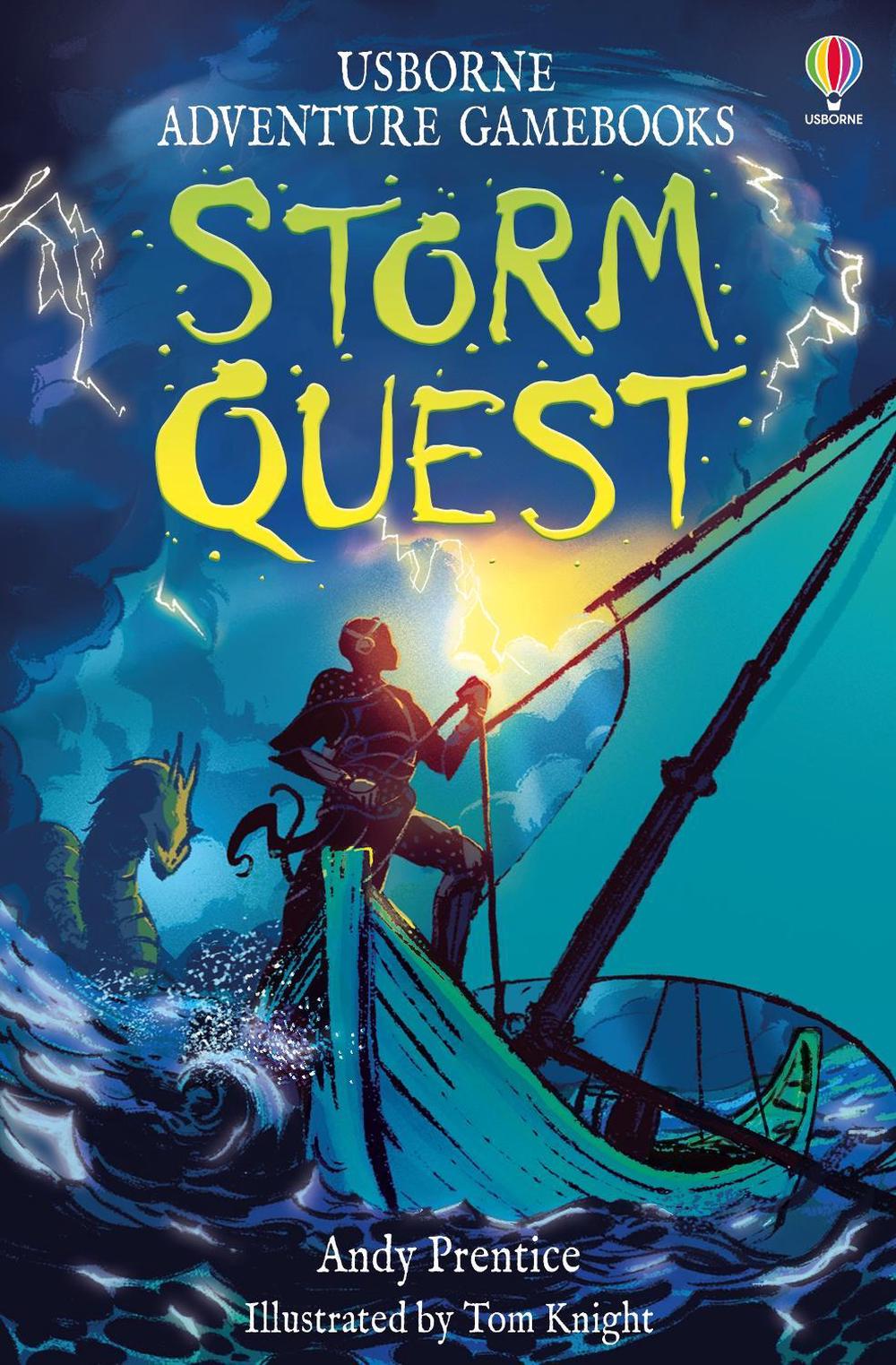 Front cover of Storm Quest by Andy Prentice, illustrated by Tom Knight