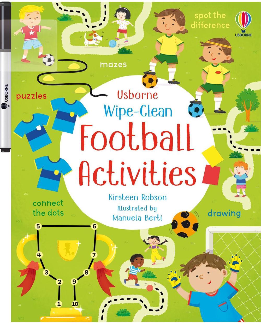 Wipe-Clean Football Activities, 9781835408636